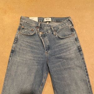 NWT Agolde Criss Cross Jeans Size 26 Eternal Wash